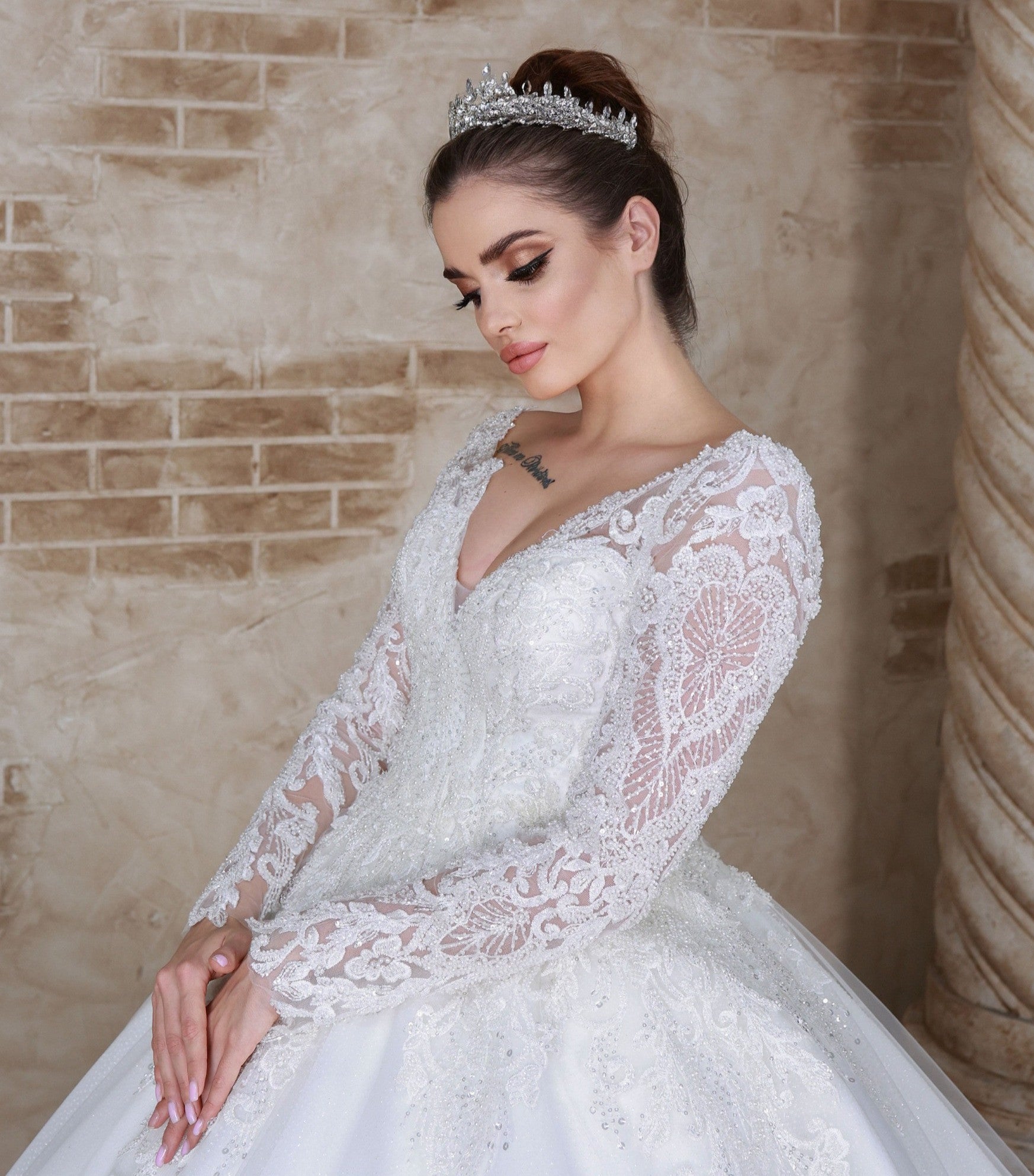 Verda a line wedding dress-0
