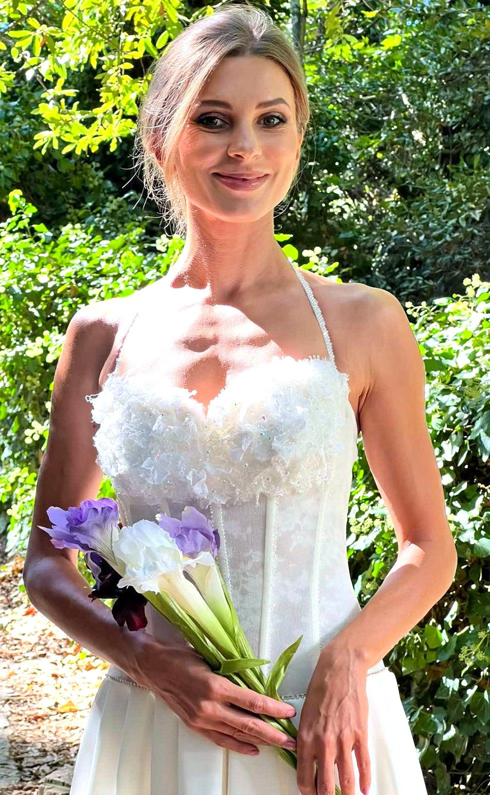 Crystal Beaded Sweetheart Bodice Corset Wedding Gown