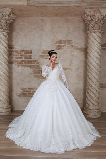 Verda a line wedding dress-1
