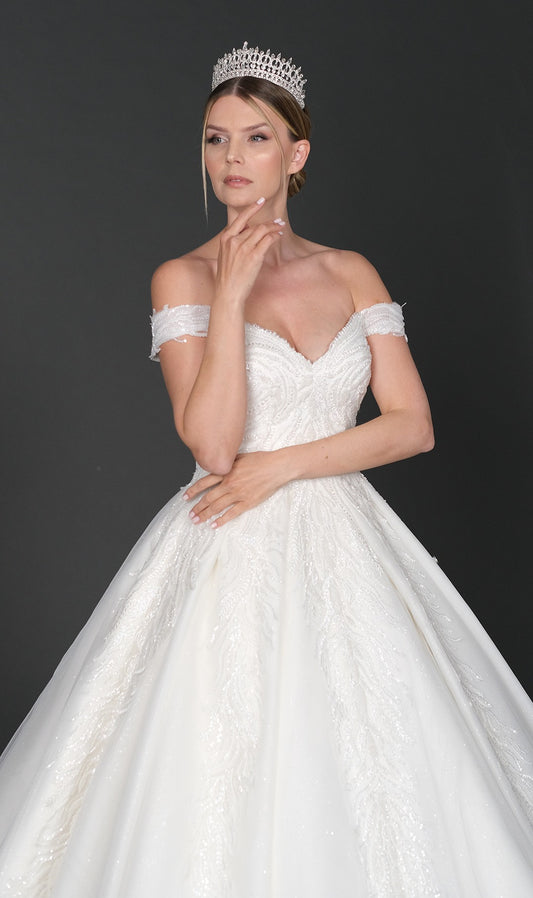 Mayda a line wedding dress