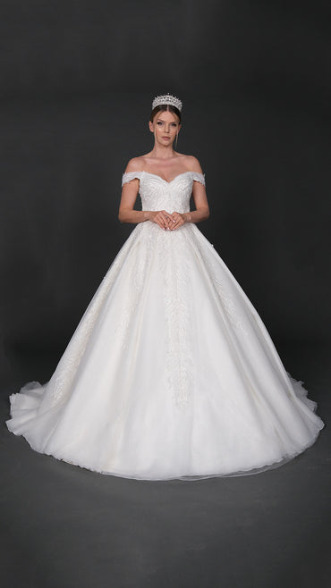 Mayda a line wedding dress