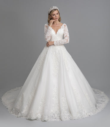 Sedef a line wedding dress