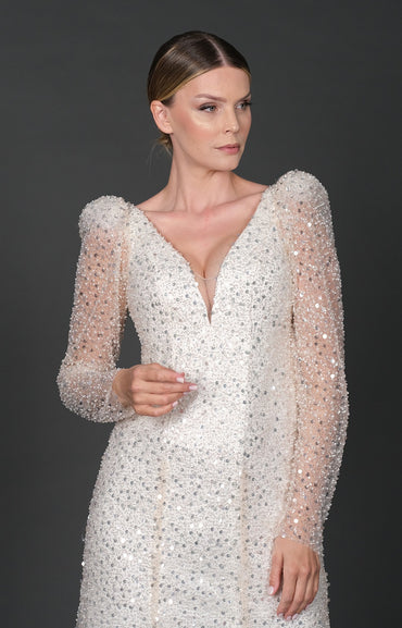 Lamıa mini wedding dress-1