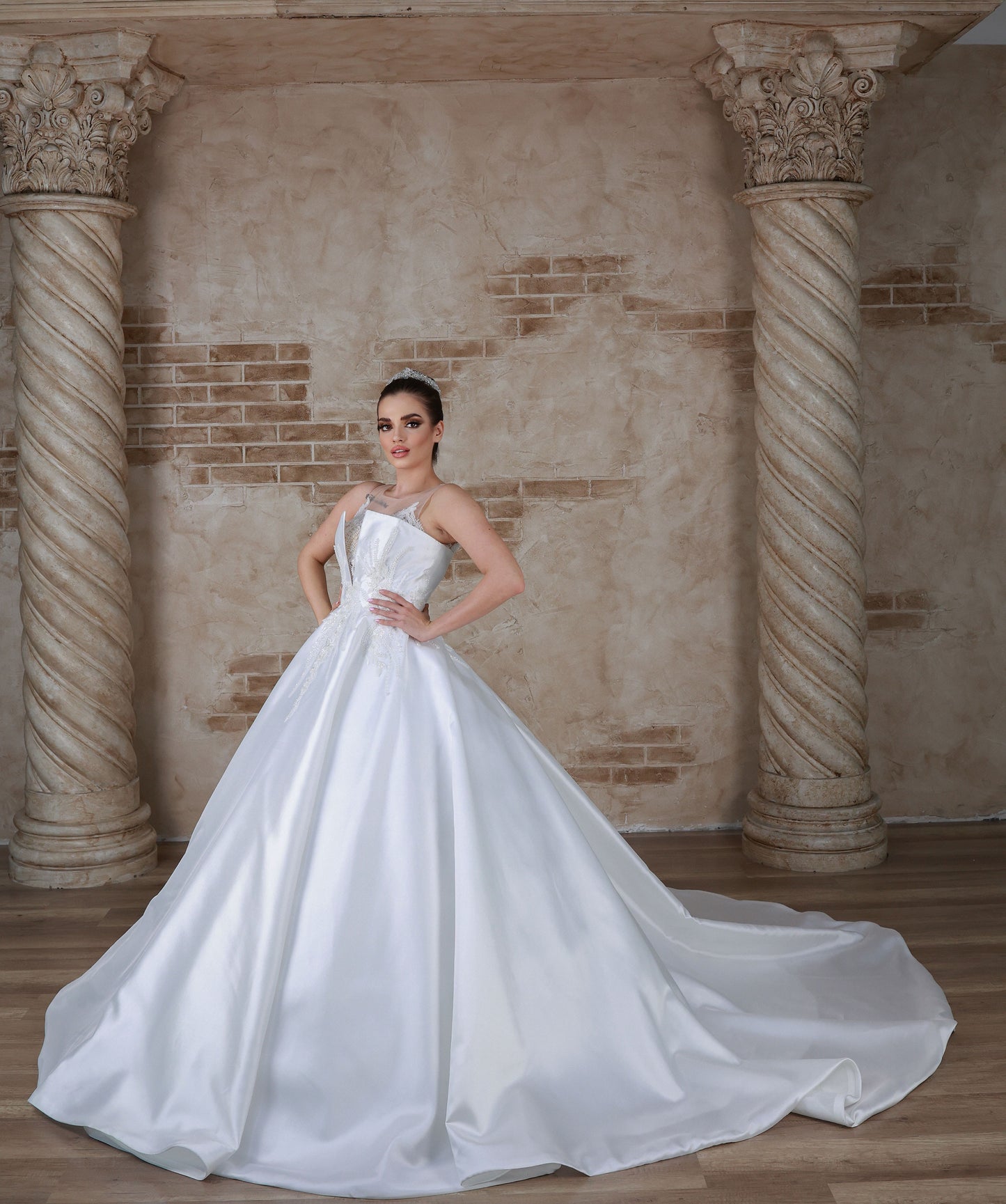 Sara a line wedding dress
