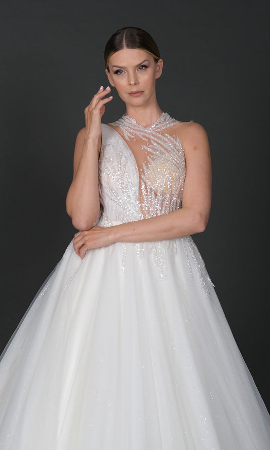 Katre narrow skirt a line wedding dress-0