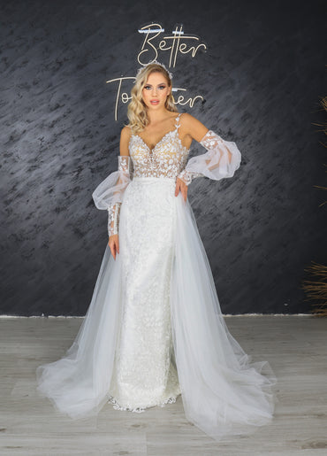 Mila column wedding dress-1