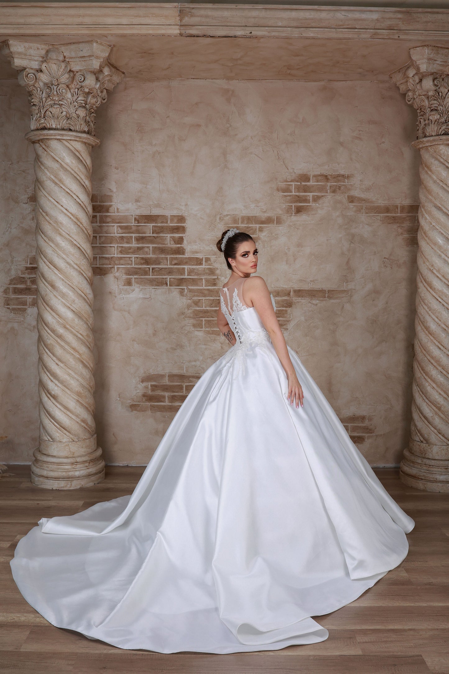Sara a line wedding dress