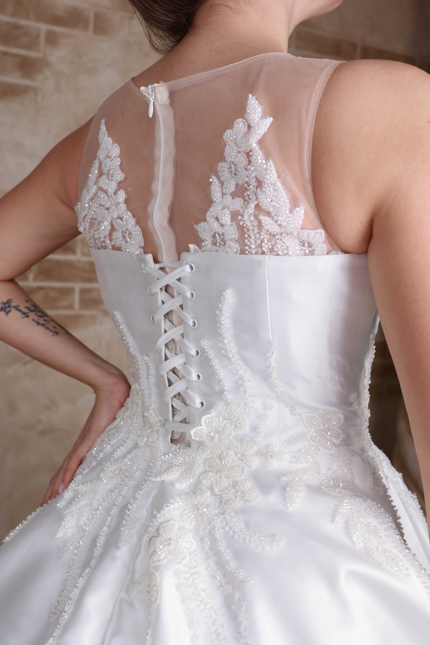 Sara a line wedding dress