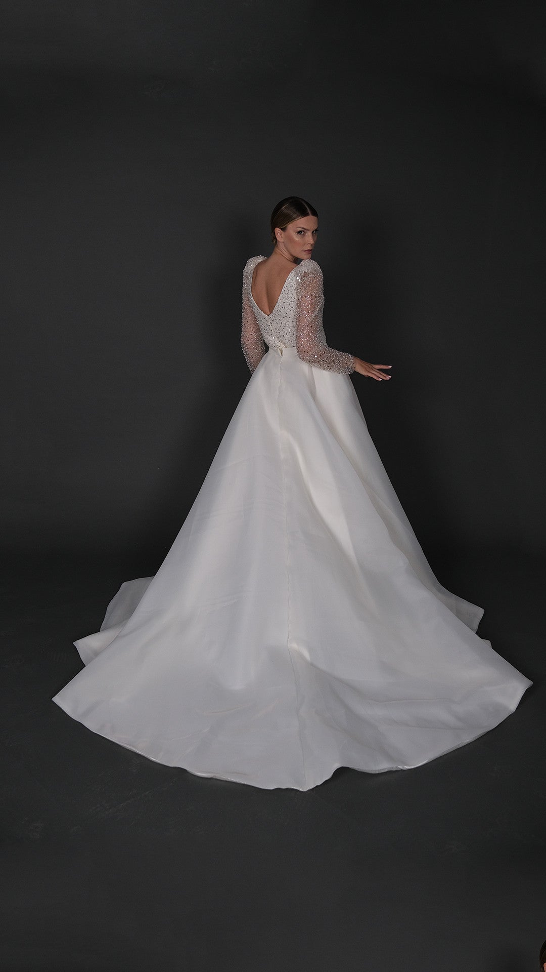 PEKAY narrow skirt a line wedding dress