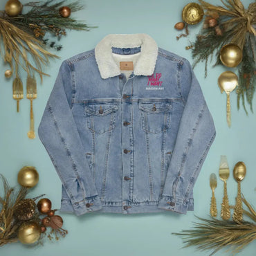 Denim sherpa jacket REBEL GIRL-1