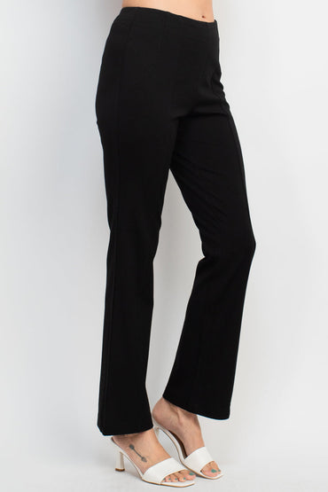 Hope & Harlow mid waist solid straight leg millennium pant-1