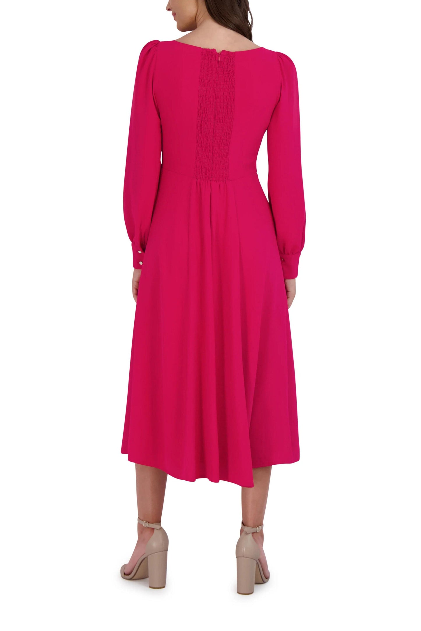 Julia Jordan Long Sleeve Front Slit Dress-3