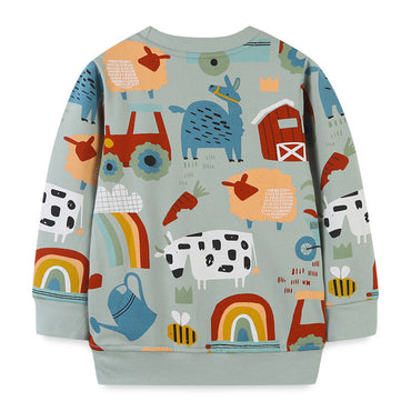 Baby Boy Cartoon Graphic Long Sleeve-1