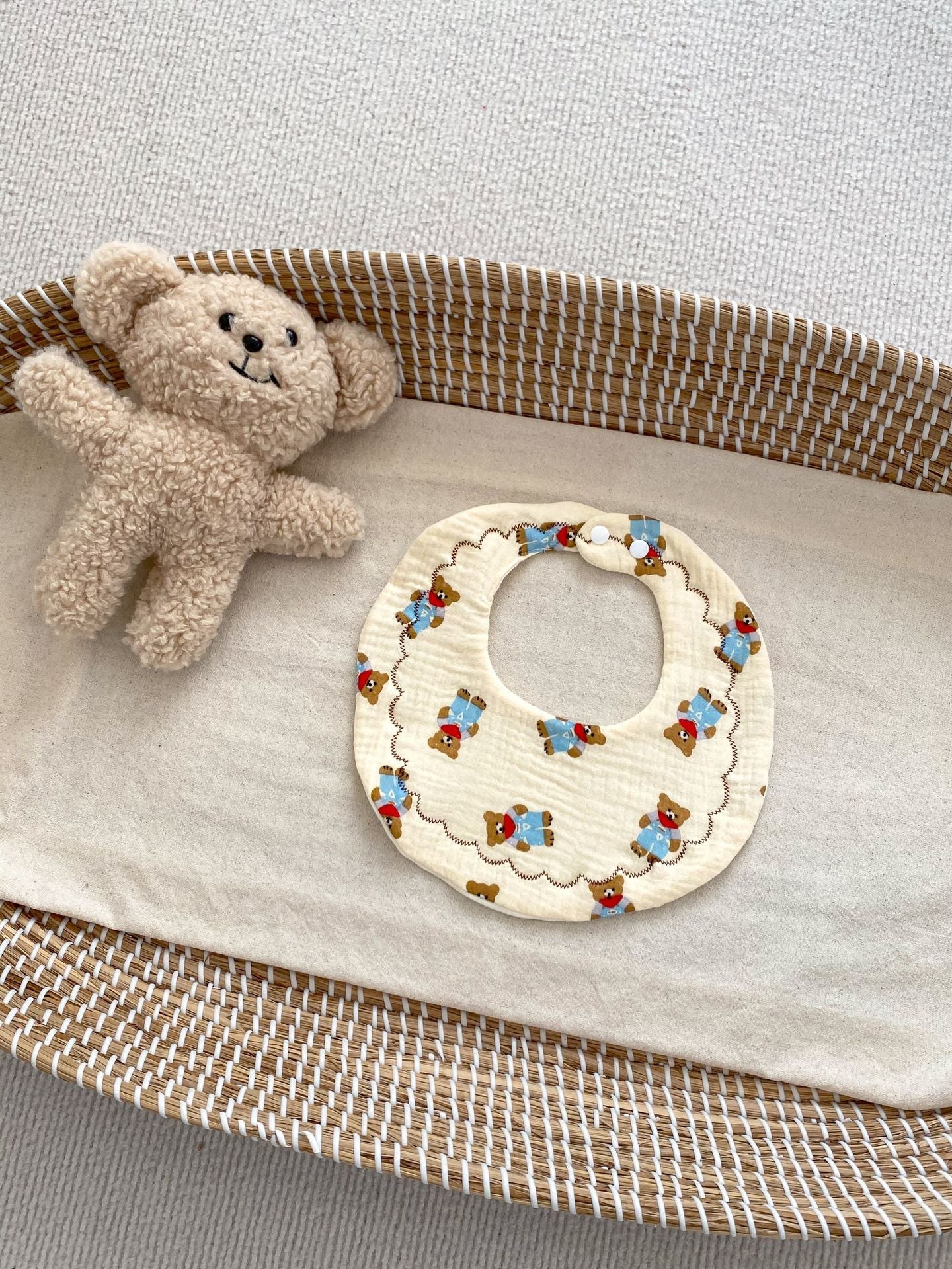 Adorable Cartoon Six-Layer Cotton Muslin Bib