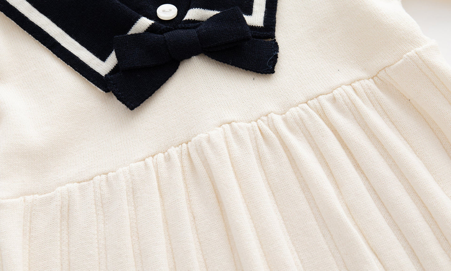 Autumn Style College Style Long Sleeve Dress-3