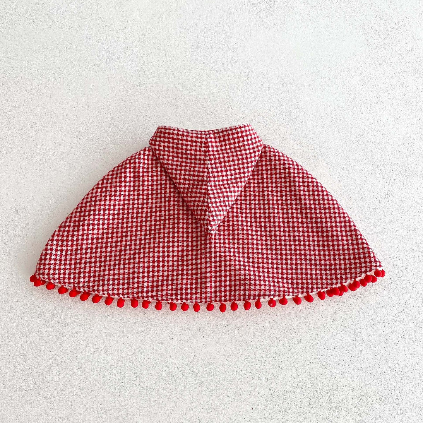 Ins Baby Girl Two Kinds Thick Warm Long Sleeves Cloak In Winter-4