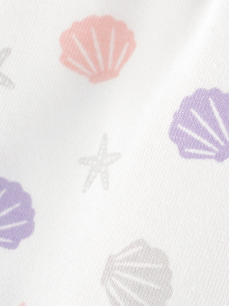 Girls’ Cartoon Printed Boxer Shorts Breathable Underwear Set-4