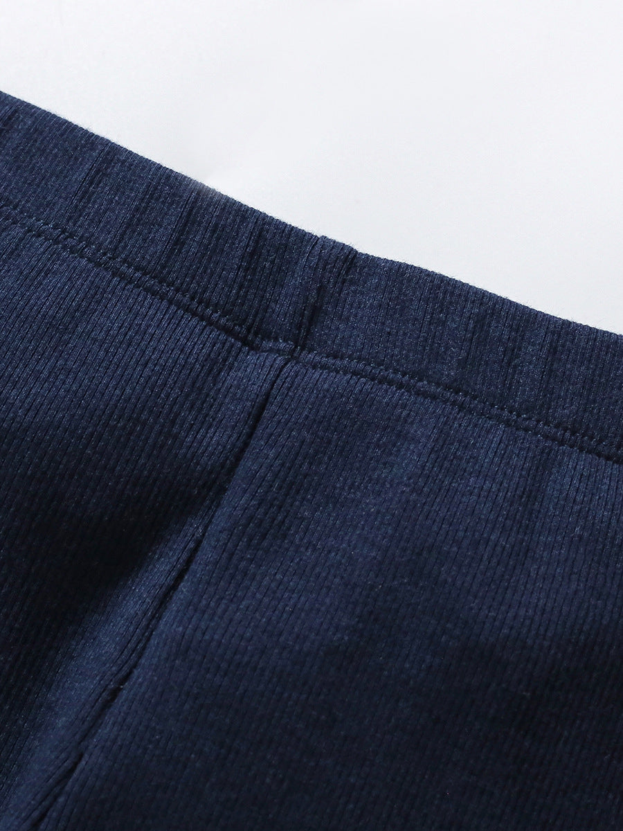 Spring And Autumn Girls Cartoon Unicorn Pattern Long Sleeves Crew Neck Top Sweatshirt And Pants Clothing Set-4