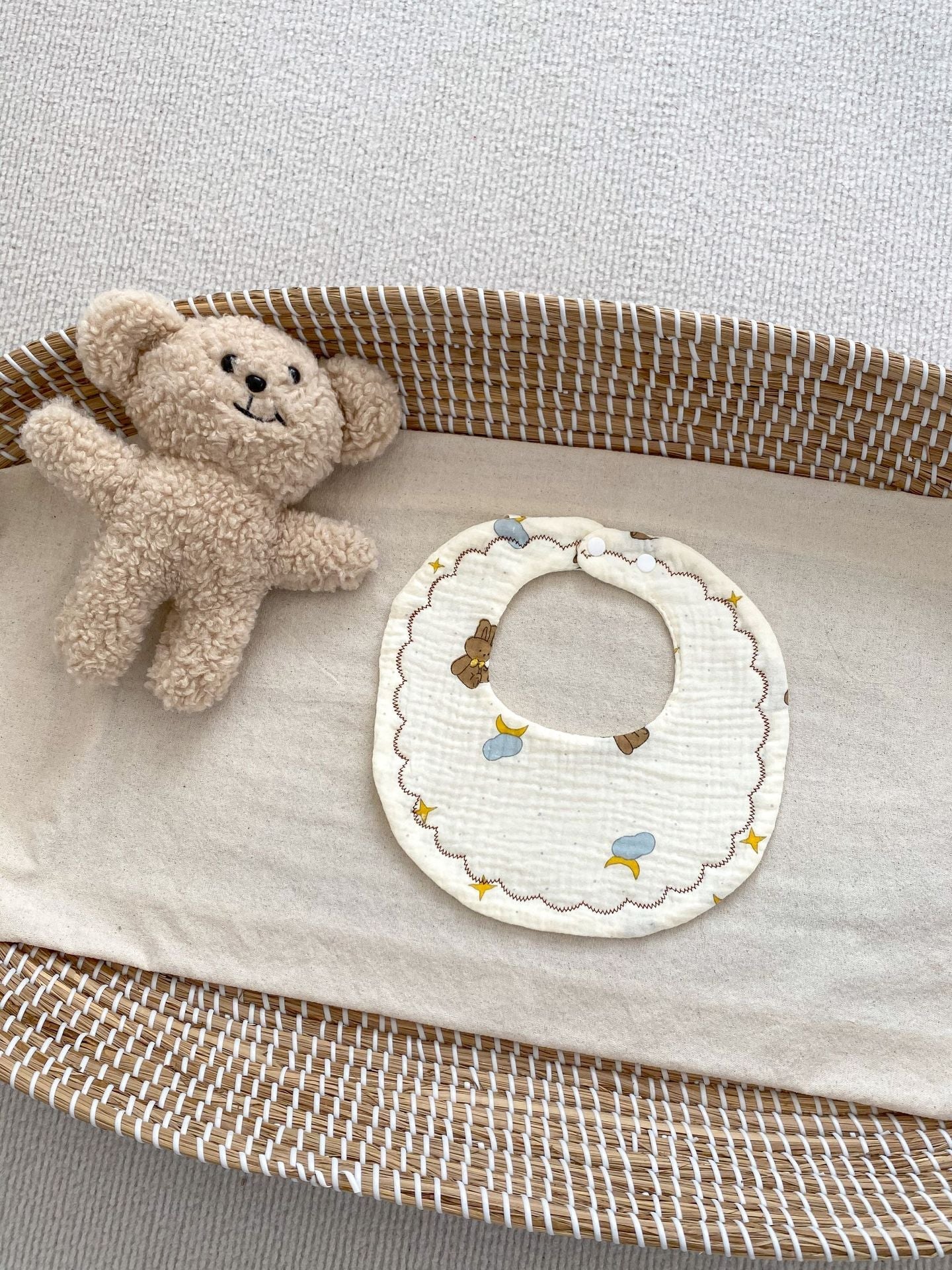 Adorable Cartoon Six-Layer Cotton Muslin Bib-9