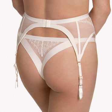 Sexy Sheer Lace Garter Belt Lisca Rose-1