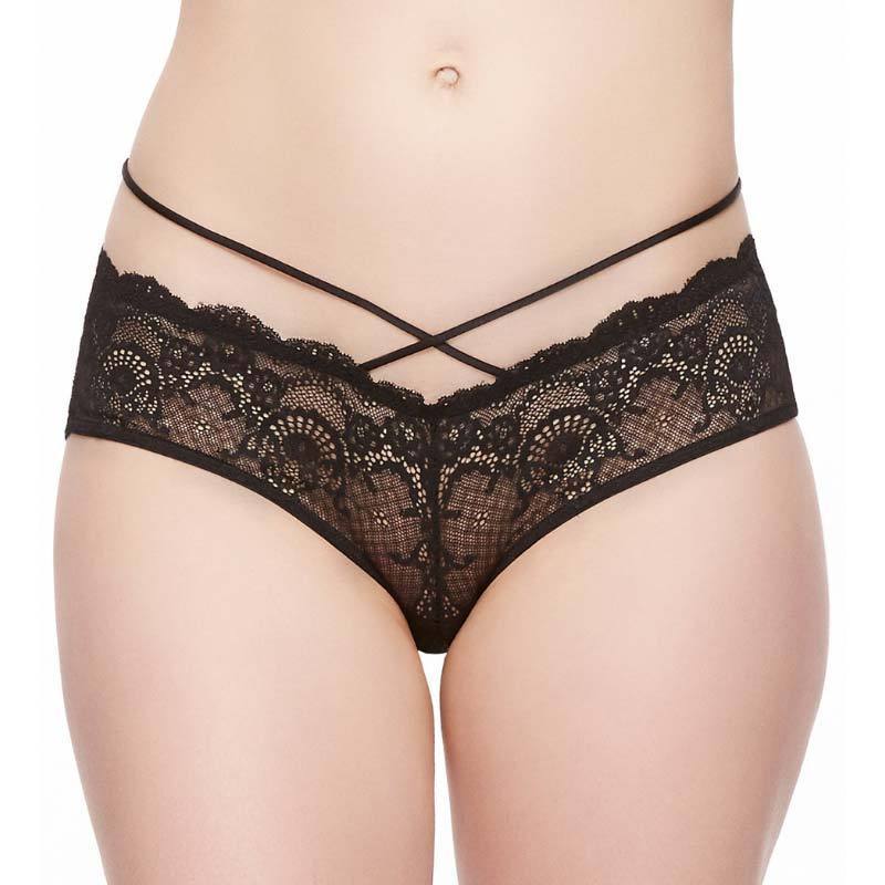 Strappy Lace Cheeky Panty Fleurt Velvet Crush-2