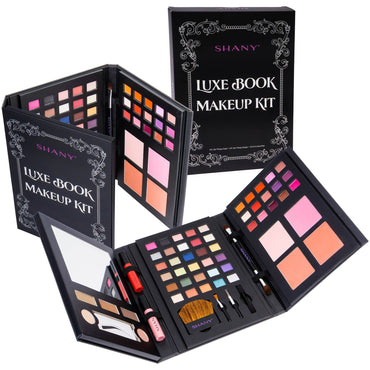 Luxe Book Makeup Set - All In One Travel Cosmetics Palette-1