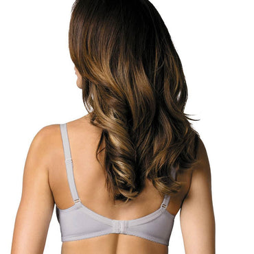 Sheer Mesh Balconette Bra Gorteks Pamela Silver-1