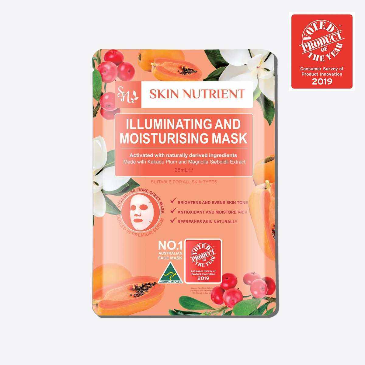 Skin Nutrient™ Illuminating and Moisturising Face Mask (Box of 12)