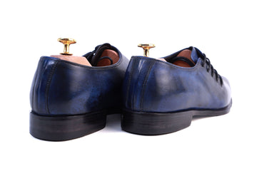 Tyler- Navy Whole cut Oxford Shoes-1