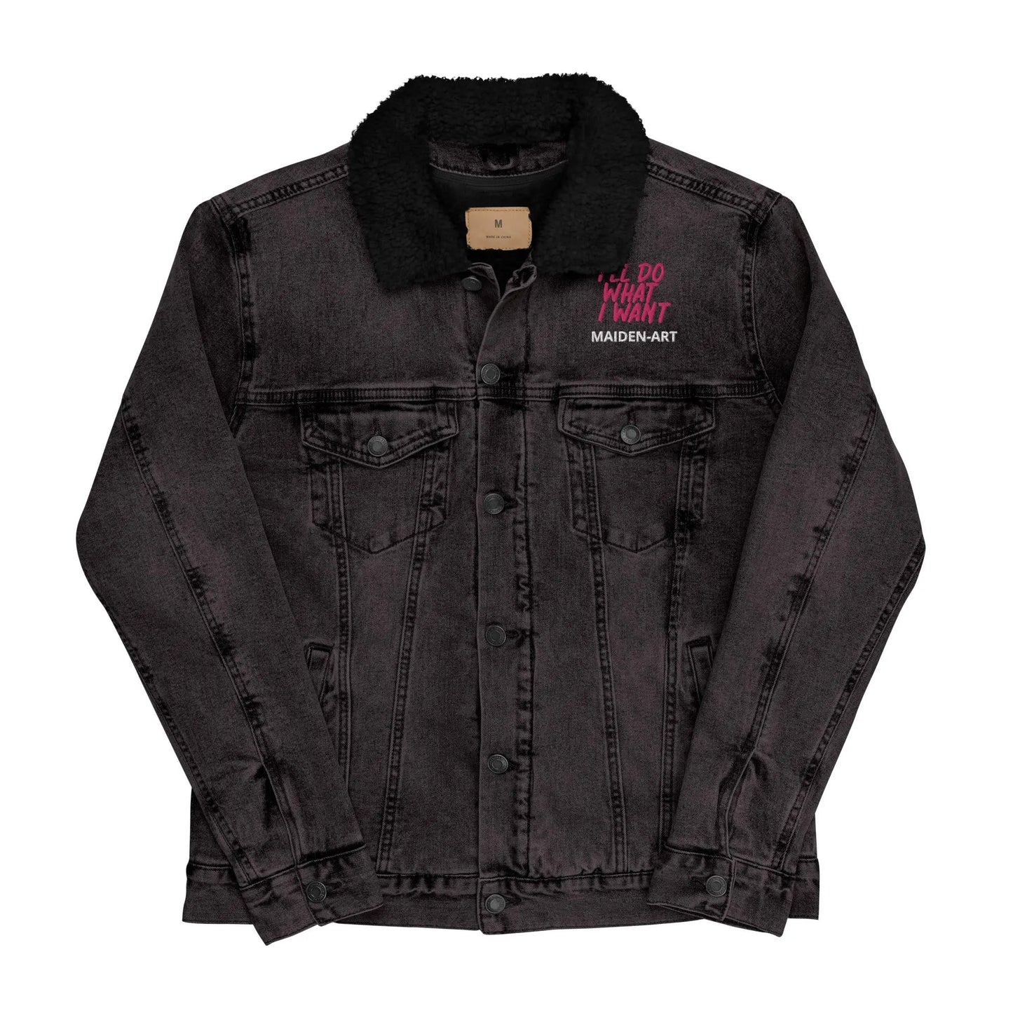 Denim sherpa jacket REBEL GIRL-4