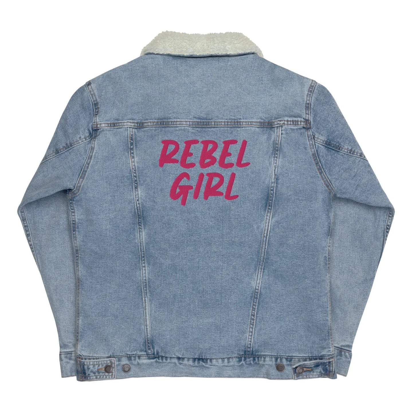Denim sherpa jacket REBEL GIRL-2