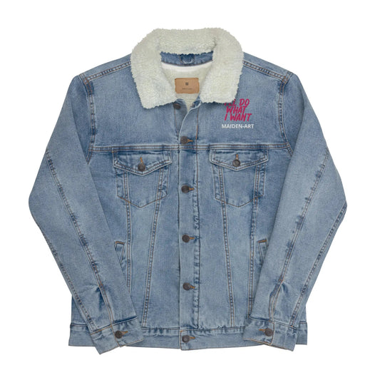 Denim sherpa jacket REBEL GIRL-0