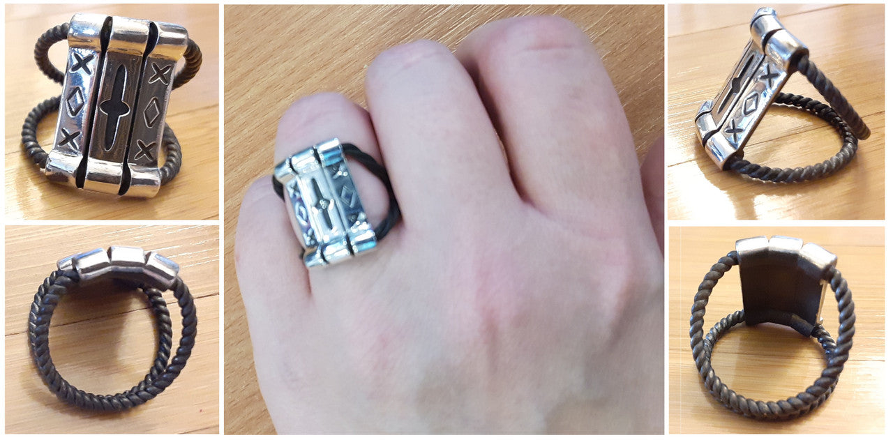 Custom Ring: Inspired by Muse Rock Star Matt Bellamy, XOX-Trinity. Sterling Silver
