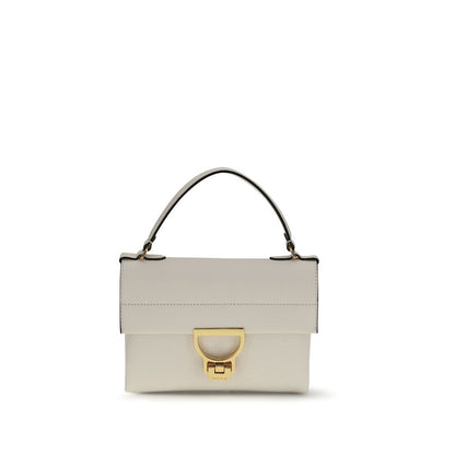 Coccinelle Beige Calf Leather Bos Taurus Handbag