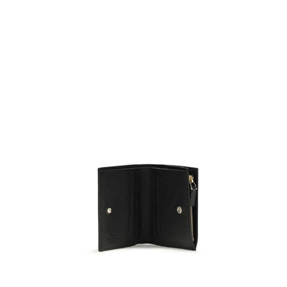 Valentino Garavani Black Calf Leather Bos Taurus Wallet