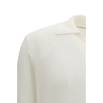 Brunello Cucinelli White Cotton Dress Shirt