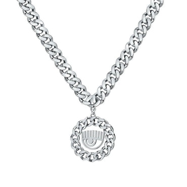 Chiara Ferragni Gray Stainless Steel Necklace