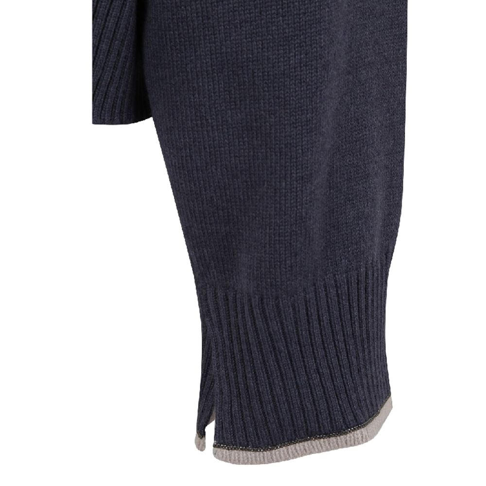 Brunello Cucinelli Blue Cashmere Sweater