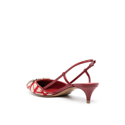 Valentino Garavani Multicolor Leather Mid Heel Pumps