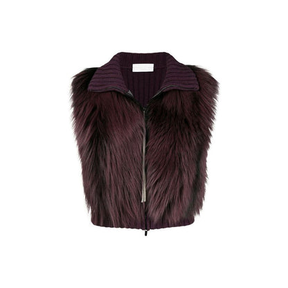 Fabiana Filippi Gray Merino Wool Sleveless Jacket