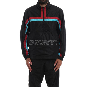 Marcelo Burlon Black Polyamide Shell Jacket