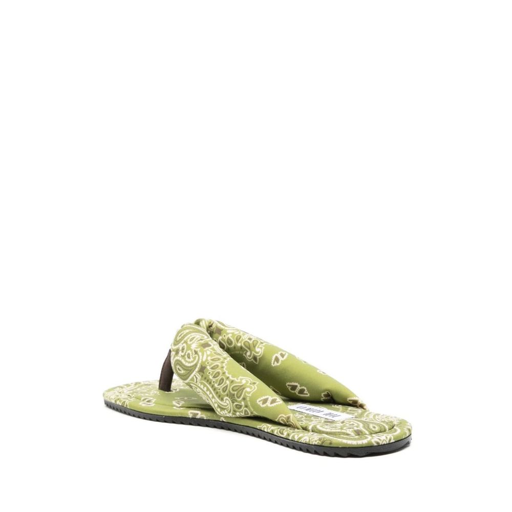 The Attico Bicolor Elastane Slides