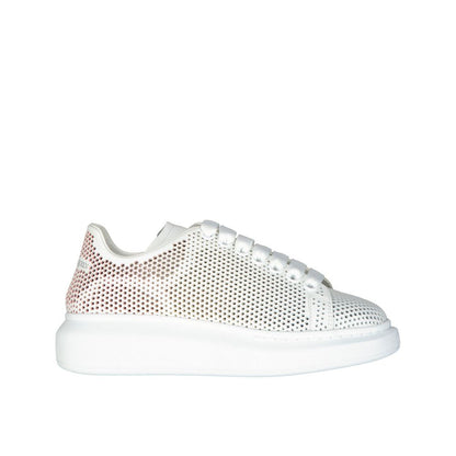 Alexander McQueen White Calfskin Low Top Sneakers