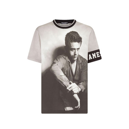 Dolce & Gabbana Black Cotton T-Shirt