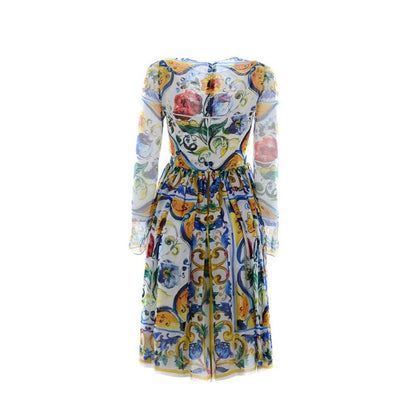 Dolce & Gabbana White Silk Casual Dress
