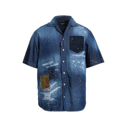 Dsquared² Blue Denim Shirt