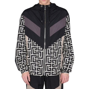 Balmain Black Nylon Shell Jacket