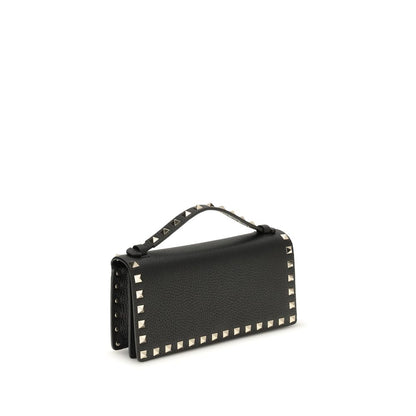 Valentino Garavani Black Calf Leather Bos Taurus Wallet