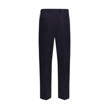 Prada Blue Cotton Casual Pants