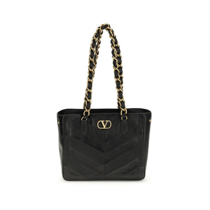 Valentino Garavani Black Lamb Ovis Aries Aries Shoulder Bag